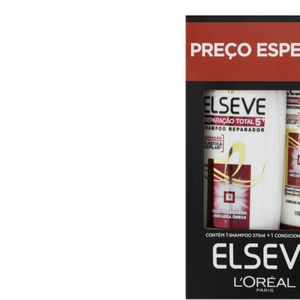 Kit Elseve Shampoo 375ml + Condicionador 170ml Reparação Total 5