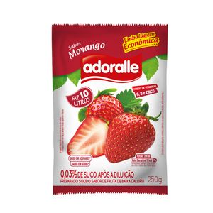 Pó p/ Refresco Adoralle Morango 250g