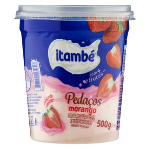 Iogurte Itambé Pedaços Parcialmente Desnatado Morango Pote 500g