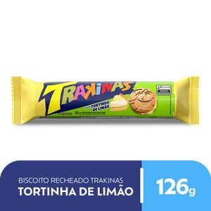 Biscoito Recheado Trakinas Tortinha de Limão Pacote 126g