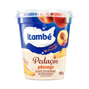 Iogurte Parcialmente Desnatado Itambé Pêssego Pedaços Pote 500g