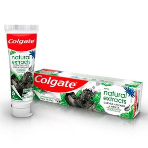 Creme Dental Colgate Natural Extracts Carvão Ativado e Menta 90g