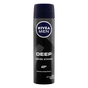 Desodorante Aerossol Nivea Men Deep Carvão Ativado 150ml