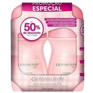 Desodorante Roll On Giovanna Baby Rosa c/ 2 Unid + 50% de Desconto