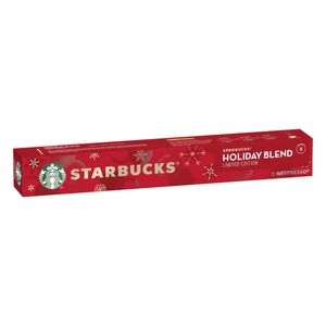 Café em Cápsula Starbucks Nespresso Espresso Holiday Blend Caixa 57g c/ 10 Unid