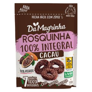 Biscoito Rosca da Magrinha Integral Cacau 150g