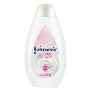 Loção Hidratante Johnsons Daily Care Rosas e Sândalo Frasco 400ml