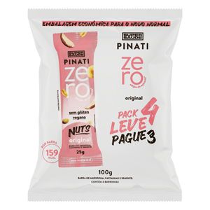 Barra de Cereal Pinati Zero Original 25g Leve 4 Pague 3 Unid