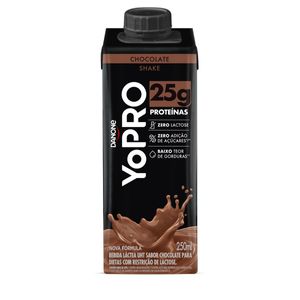 Bebida Láctea Uht Yopro 25g High Protein Chocolate Zero Lactose s/ Açúcar Caixa 250ml