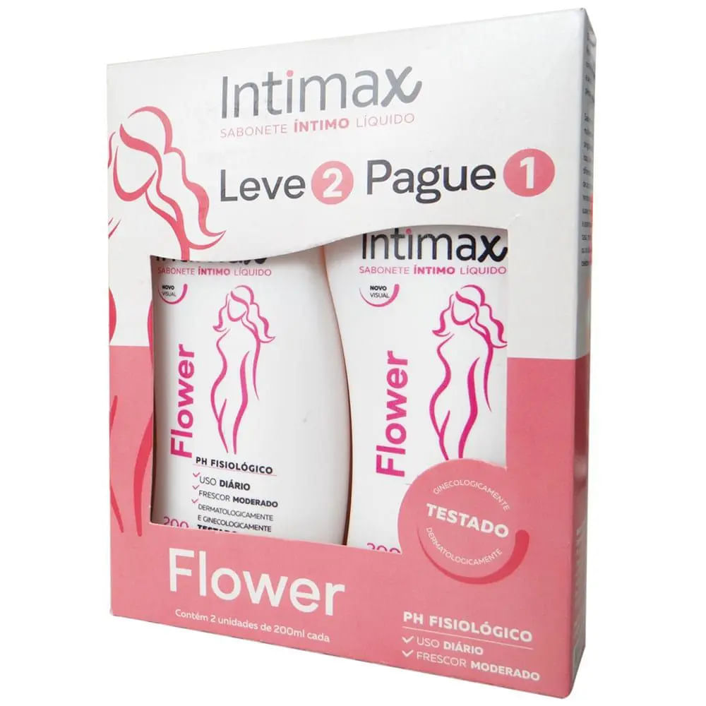 Sabonete Íntimo Intimax Flower Leve 2 Pague 1 200ml | Bretas Supermercado