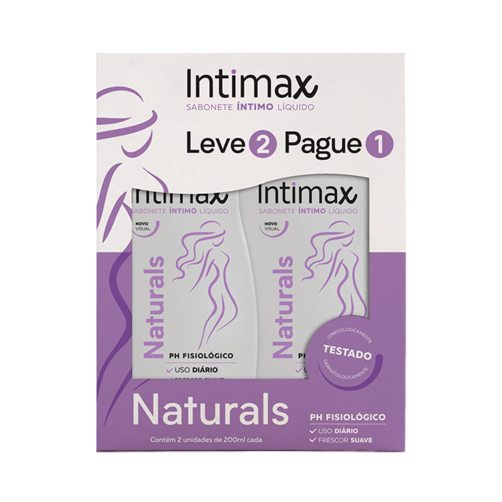 Sabonete Íntimo Intimax Natural Leve 2 Pague 1 200ml | Sabonete | Bretas
