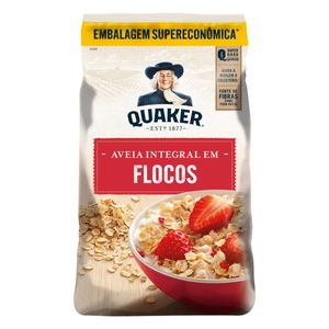 Aveia em Flocos Quaker Pacote 750g Embalagem Supereconômica