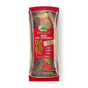 Bolo Integral Vale do Sol Naturista Zero Lactose Maçã e Canela Pacote 250g