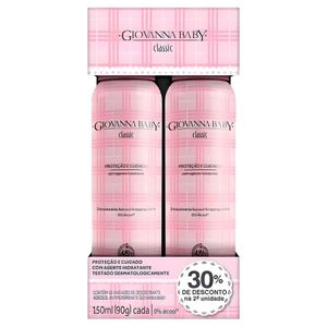 Desodorante Giovanna Baby Aero Fragrância 90G C/2 + 30% Desc