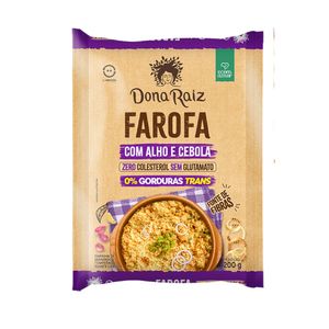 Farofa Dona Raiz c/ Alho e Cebola 200g