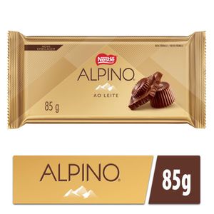 Chocolate em Barra Alpino ao Leite Pacote 85g