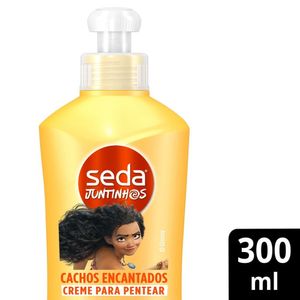 Creme de Pentear Infantil Moana Seda Juntinhos Cachos Encantados Frasco 300ml