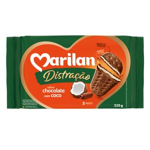 Biscoito Marilan Distração Chocolate/Coco 320g