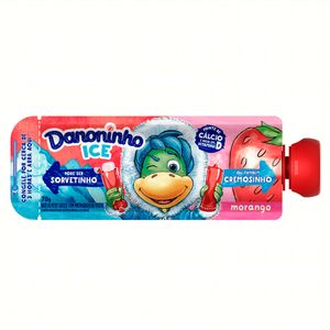 Queijo Petit Suisse Danoninho Ice Morango Squeeze 70g