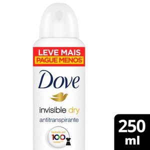 Desodorante Antitranspirante Aerosol Dove Invisible Dry 250ml