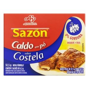 Caldo em Pó Sazon Costela 32.5g c/ 5 Unid