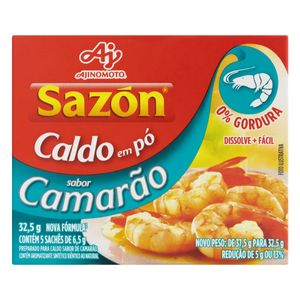 Caldo em Pó Sazon Camarão 32.5g c/ 5 Unid