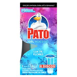 Detergente Sanitário Pato Pastilha Adesiva Lua de Flores c/ 4 Unid