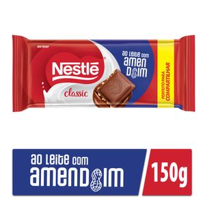 Chocolate em Barra Nestlé Classic ao Leite c/ Amendoim 150g