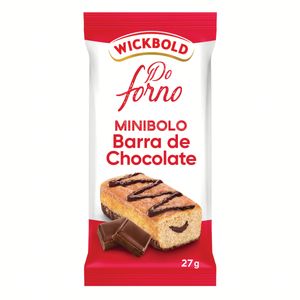 Mini Bolo Wickbold Barra de Chocolate 25g