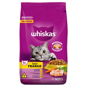 Alimento p/ Gatos Whiskas Premium Adultos 1+ Frango 900g