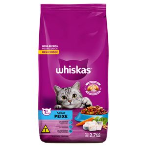 Alimento p/ Gatos Adultos Whiskas Premium Peixe 2,7Kg