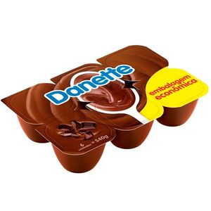 Sobremesa Láctea Danette Chocolate ao Leite Bandeja 540g com 6 Unidades