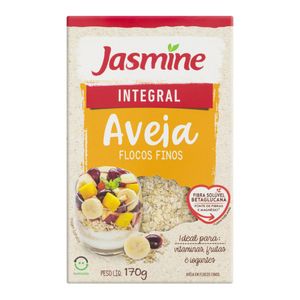 Aveia em Flocos Finos Integral Jasmine Caixa 170g