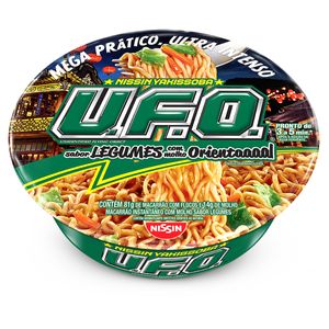 Macarrão Instantâneo Yakissoba Nissin U.F.O. Legumes com Molho Oriental Bandeja 95g