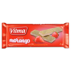 Biscoito Wafer Vilma Morango 115g