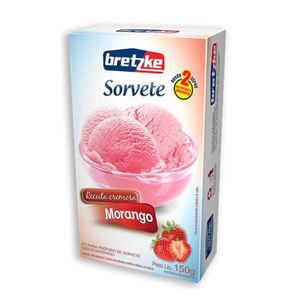 Pó p/ Sorvete Bretzke Morango 150g