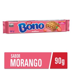 Biscoito Recheado Bono Nestlé Morango 90g