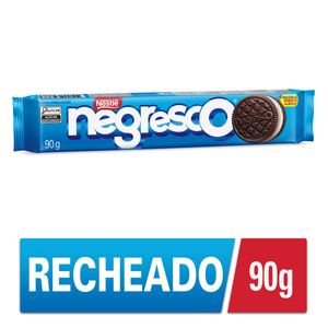 Biscoito Recheado Negresco Chocolate Recheio Baunilha Pacote 90g
