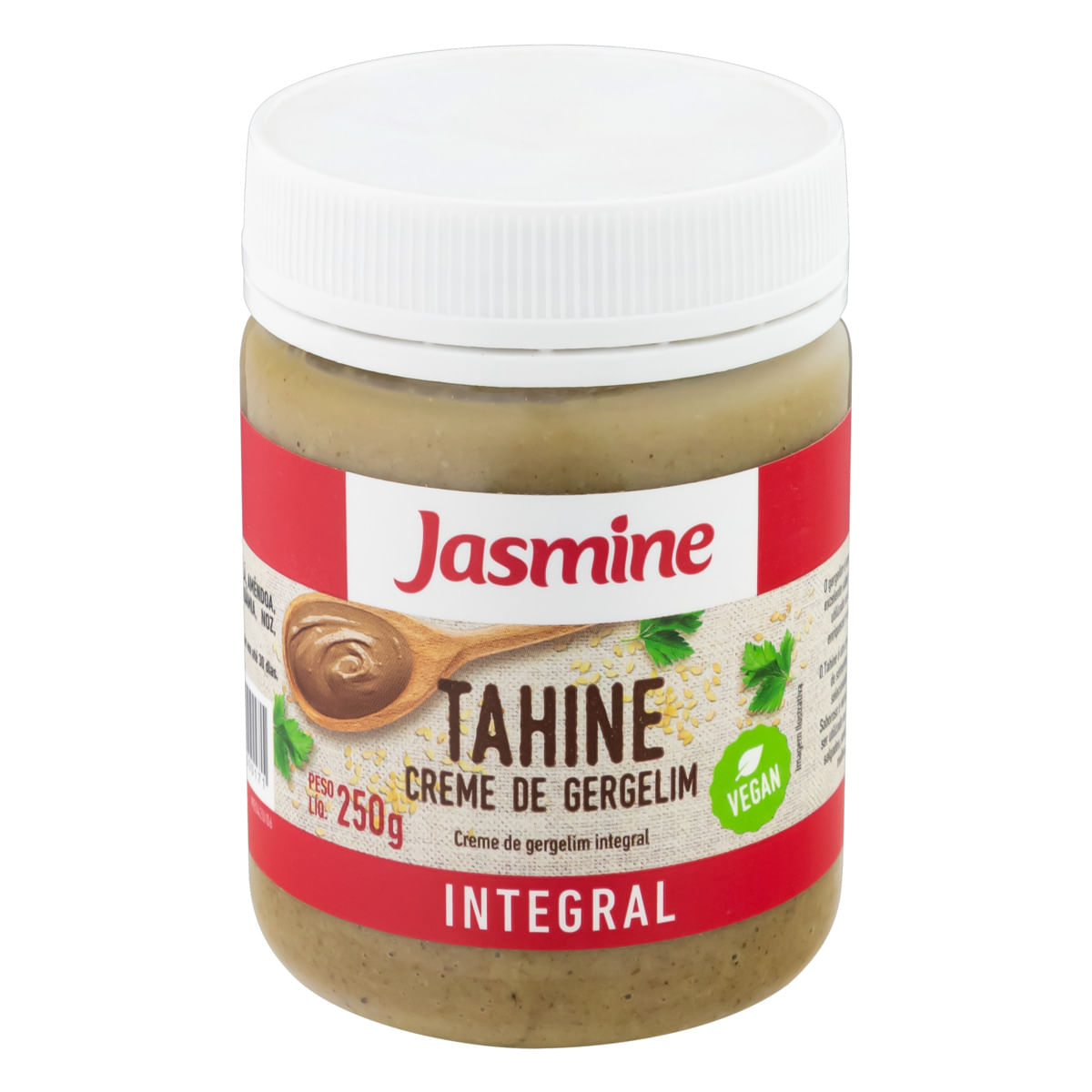 Creme de Gergelim Jasmine Tahine Integral Vegan Pote 250g | Bretas