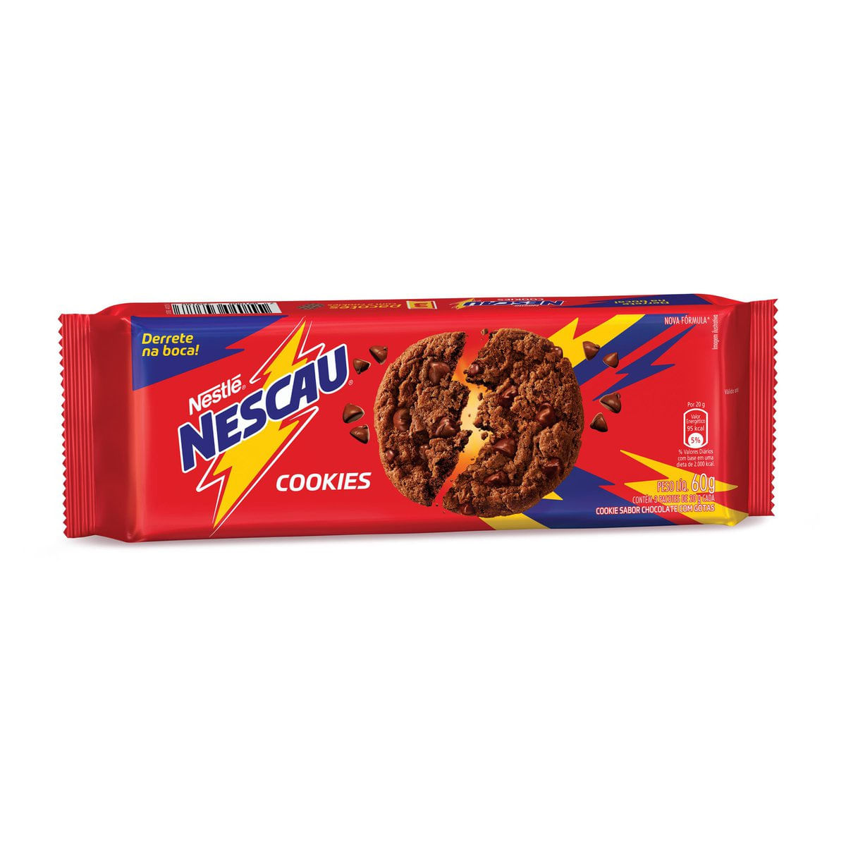 Biscoito Cookies Nestlé Nescau 60g | Bretas Supermercado