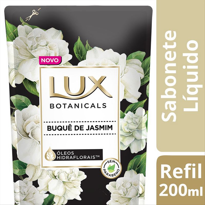 Sabonete Líquido Buquê de Jasmim Lux Botanicals Sachê 200ml Refil