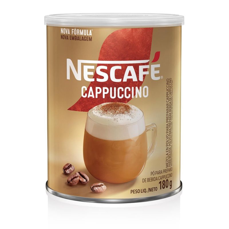Cappuccino Solúvel Nescafé Tradicional Lata 180g | Bretas Supermercado