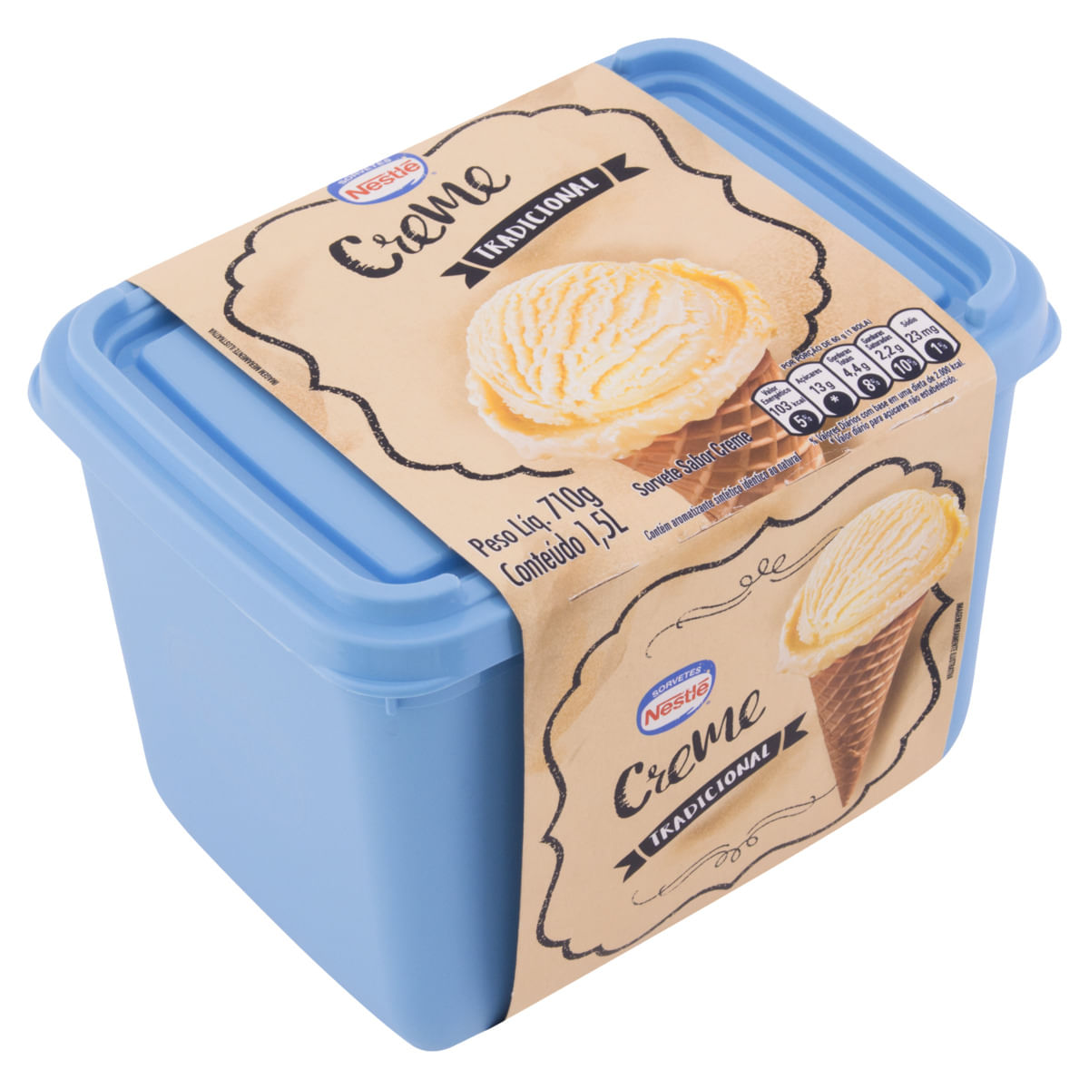 Sorvete Nestlé Tradicional Creme 1,5 Litros | Bretas Supermercado