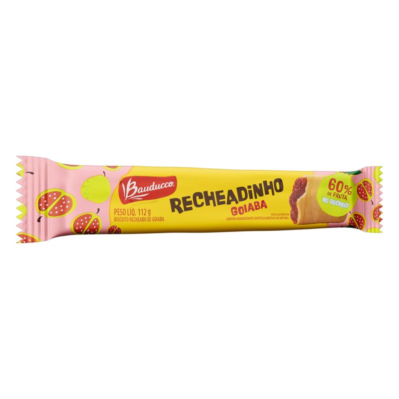 Biscoito Recheadinho Bauducco Goiaba Pacote com 112g