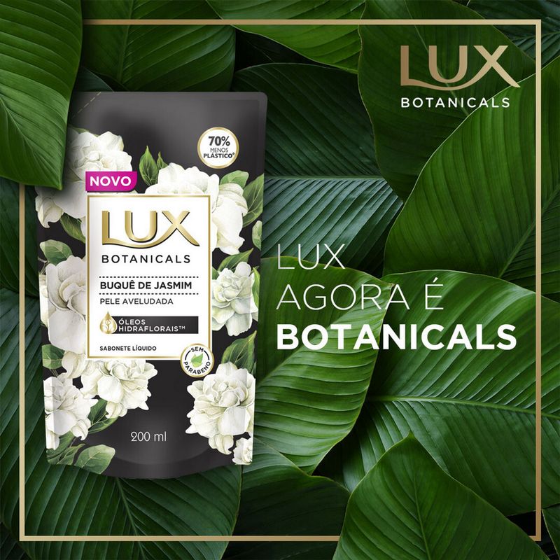 Sabonete Líquido Lux Botanicals Buquê de Jasmim Refil 200ml