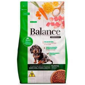 Alimento p/ Cães Balance Filhotes Raças Pequenaa Carne/Frango e Vegetais Pouch 2.7Kg