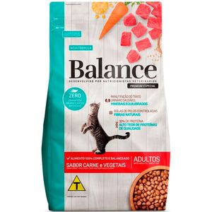 Alimento p/ Gatos Balance Adultos Carne e Vegetais Pouch 900g