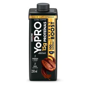 Bebida Láctea Yopro Energy Boost Zero Lactose Café Expresso Caixa 250ml