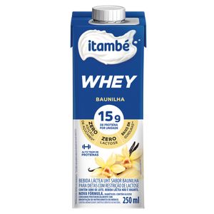 Bebida Láctea UHT Itambé Whey Zero Lactose Baunilha Caixa 250ml