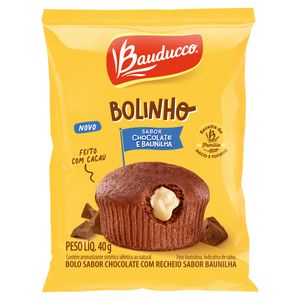 Bolinho Bauducco Chocolate c/ Recheio Baunilha Pacote 40g